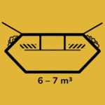 Container bis 7 m³ (mit Deckel) – für Bauschutt & Renovierung