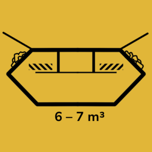 Container bis 7 m³ (mit Deckel) – für Bauschutt & Renovierung